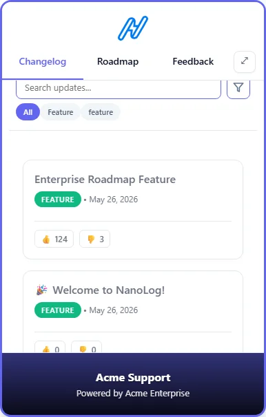 Embedded Widget Preview